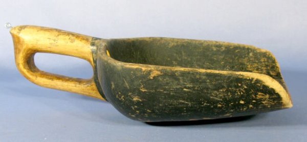 Early Carved Apple Butter Scoop or Shaker
