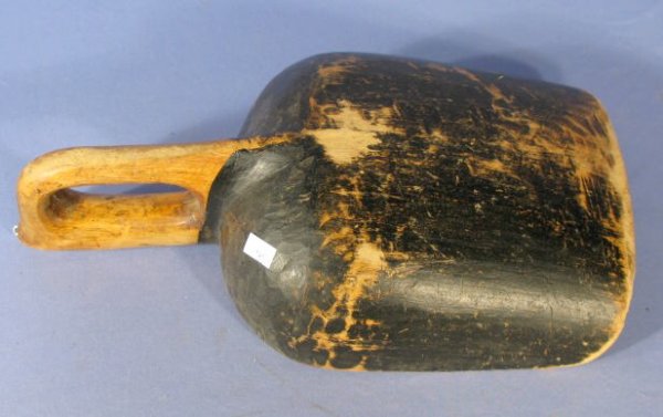 Early Carved Apple Butter Scoop or Shaker - 3