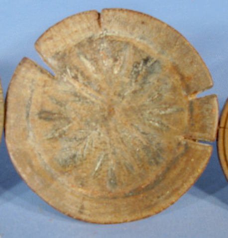 Group of 4 Wood Carved Cookie Presses - 4