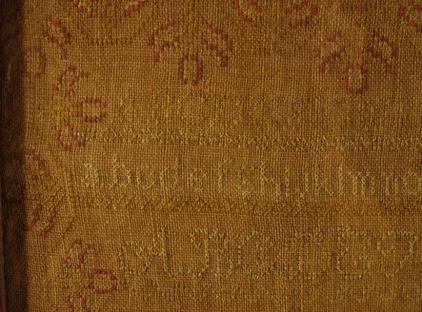 Early Framed Sampler w/Poem - 2