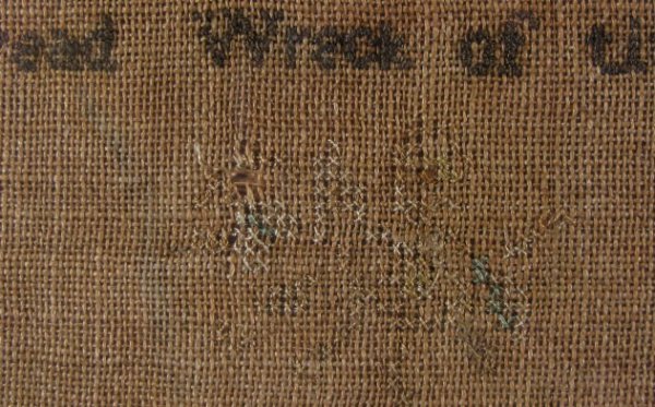 Early Framed Sampler w/Poem - 5