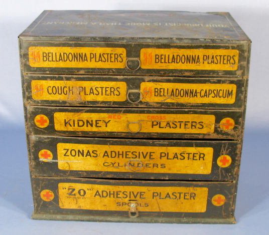 Johnson & Johnson Tin Lithographed Pharmacy Case