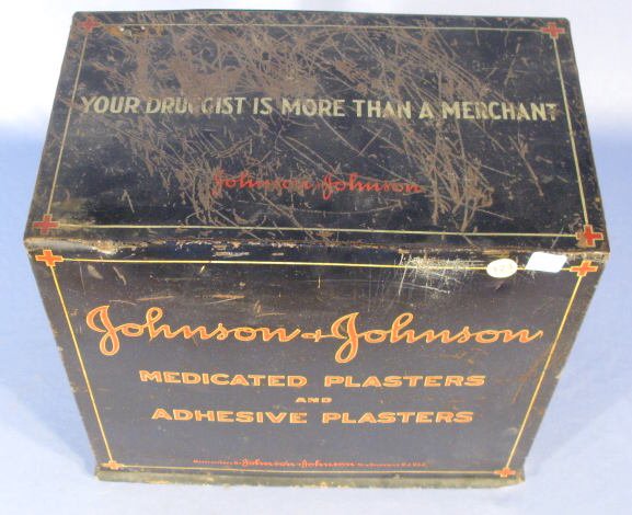 Johnson & Johnson Tin Lithographed Pharmacy Case - 5