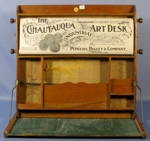 Chautaugua Industrial Art Desk by Powers - 9