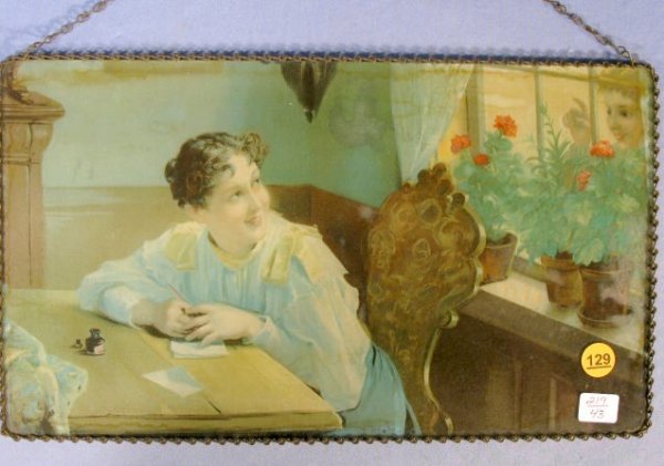Chain Picture of Young Lady at a Writing Desk - 2