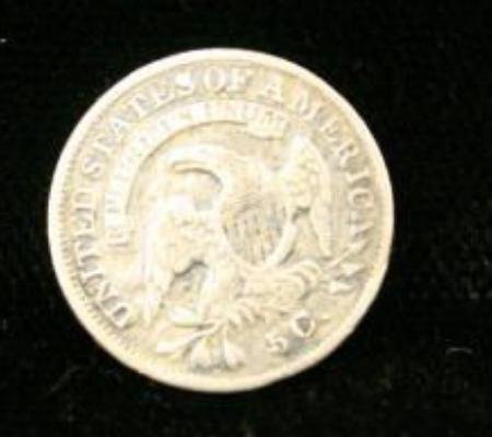 1835 Half Dime Coin - 2