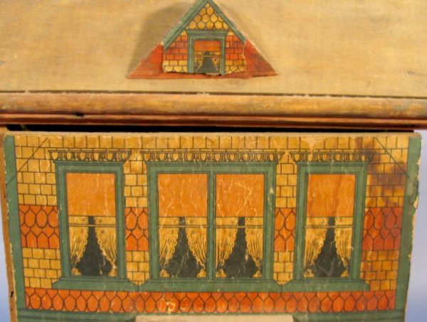 Bliss Style Wood House w/Lithograph Paper Front - 2