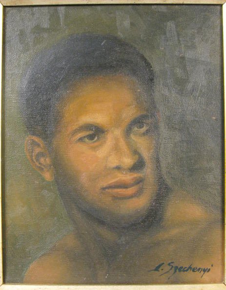 Oil Painting of Black Man Signed by A. Szechenyi - 2