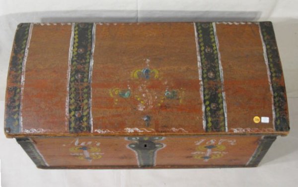 Rosemahled Trunk Dated 1872 - 2