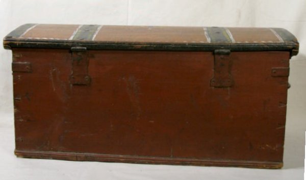 Rosemahled Trunk Dated 1872 - 8