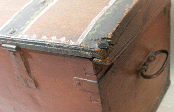 Rosemahled Trunk Dated 1872 - 9