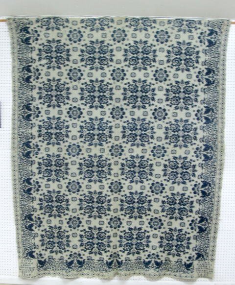 Jacquard Coverlet "David Ingham Leroy Township"