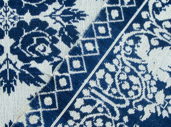 Jacquard Coverlet "David Ingham Leroy Township" - 3