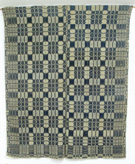 2 Pc. Overshot Loom Coverlet