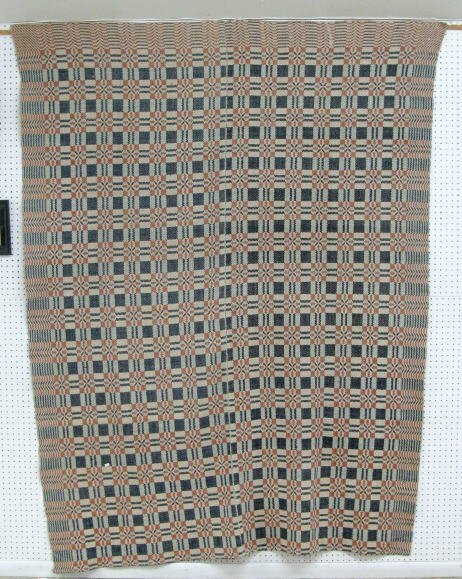 2 Pc. Overshot Loom Coverlet