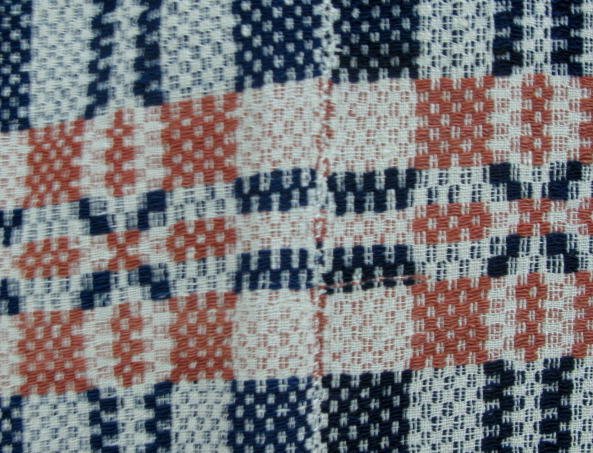 2 Pc. Overshot Loom Coverlet - 3