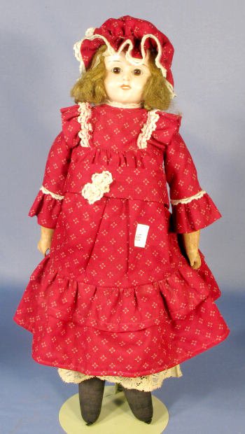 Group of 4 Antique Dolls: Bisque Heads & Others - 5