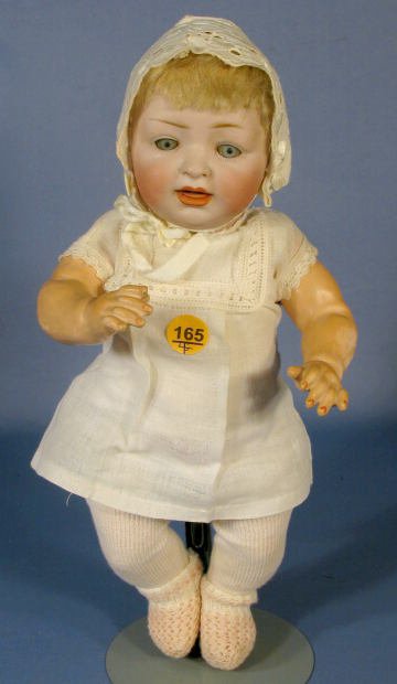 Group of 4 Antique Dolls: Bisque Heads & Others - 7