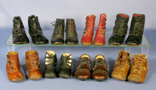 Group of 8 Pairs Children's Leather Footwear