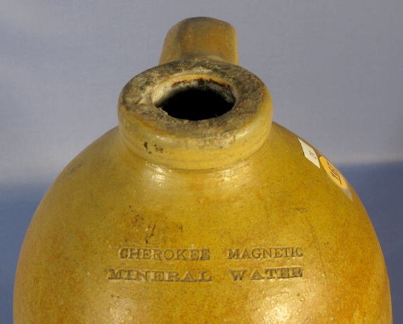 "Cherokee Magnetic Mineral Water" Stoneware Jug - 3