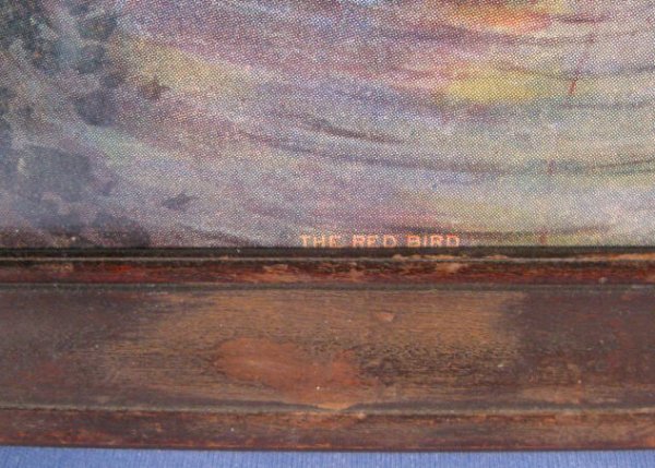 "The Red Bird" Framed Print Signed by L. Goddard - 4