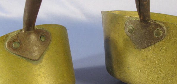 Pair of Graduated Brass Pouring Pots - 3