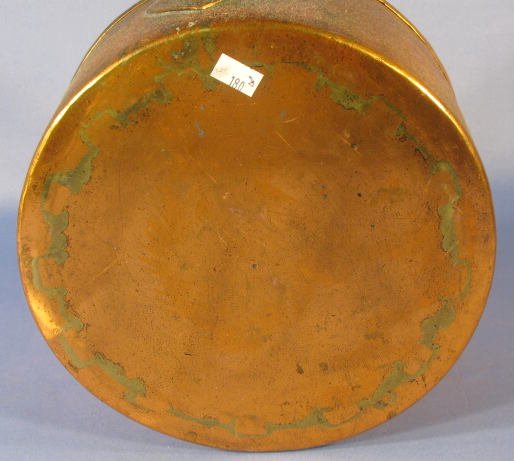 Pair of Copper Over Brass Graduated Cooking Pots - 3