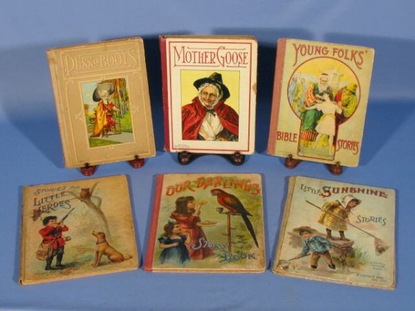 Group of 6 McLoughlin Bros. Childrens' Books
