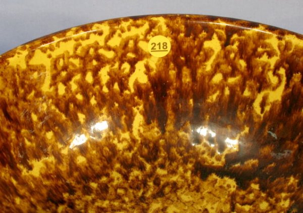 Rockingham Glazed Yellow Ware Mixing Bowl - 2