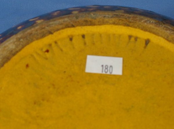 Rockingham Glazed Yellow Ware Mixing Bowl - 3