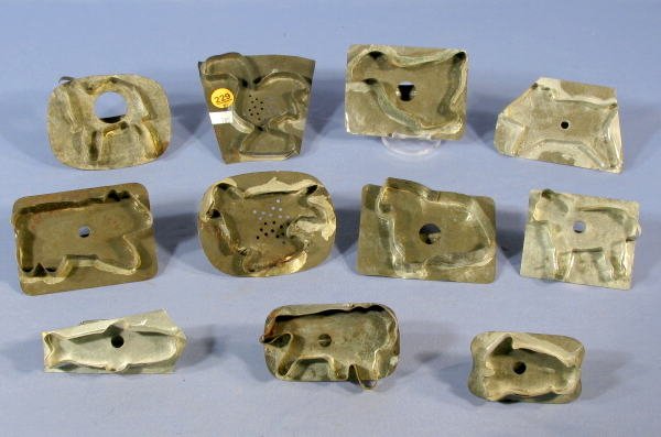 Group of 10 Tin Cookie Cutters