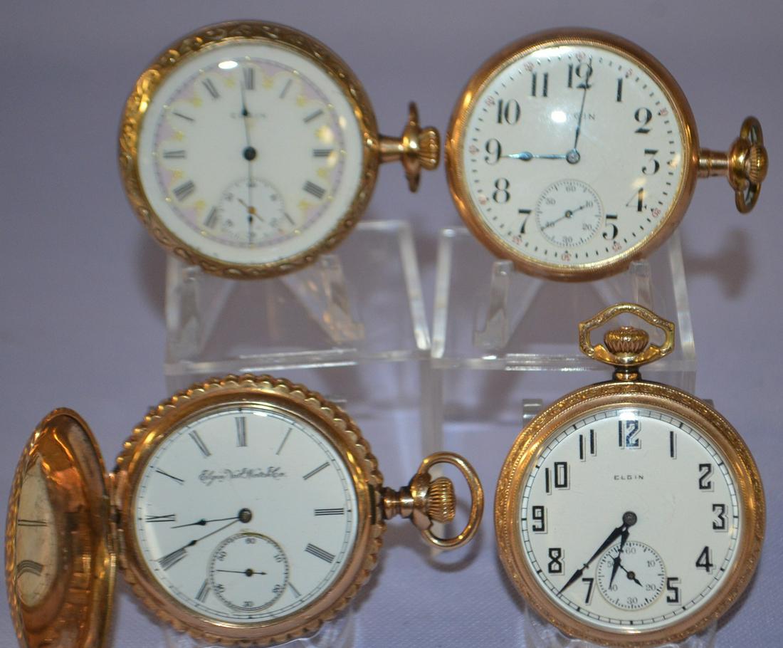 Lot of 4 Elgin 16s Pocket Watches. 1.) Serial #6551676, (1 of 4)