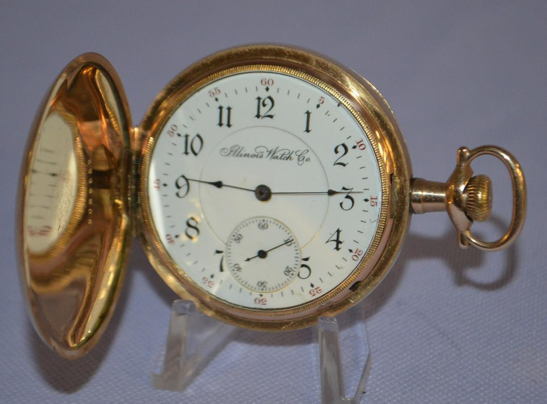 Illinois M 5, 21J, 16S, HC Pocket Watch: LS GF 3 BRG (1 of 9)