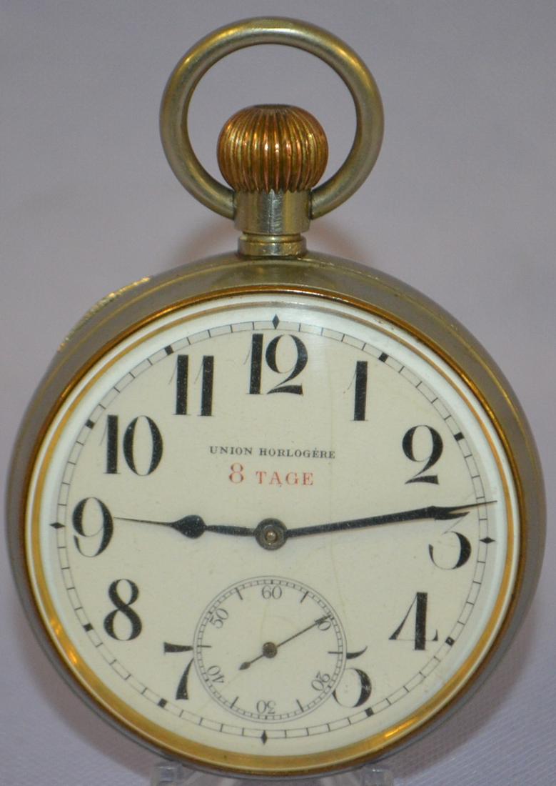 Brevet 55MM 8 Day Watch. No. 55236 Dial inked Union (1 of 6)