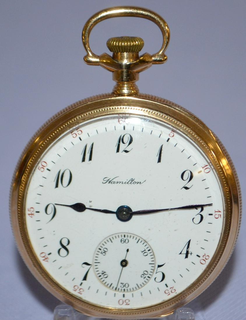 Hamilton 14k 950 23J, 16S Pocket Watch OF SW MBPS, Adj (1 of 6)