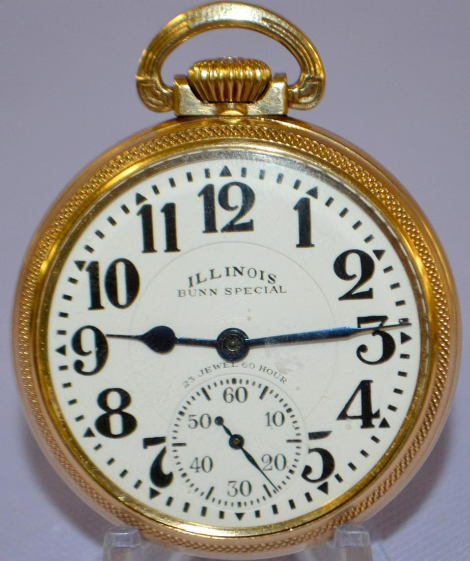 Illinois 23J Eleinvan 60HR Bunn Special Pocket Watch. (1 of 6)