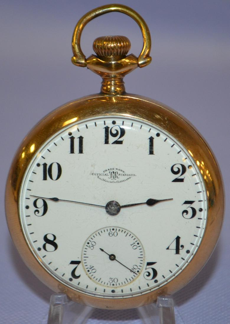 Ball Hamilton 999, 21J, 18S, OF Pocket Watch: LS GF (1 of 6)