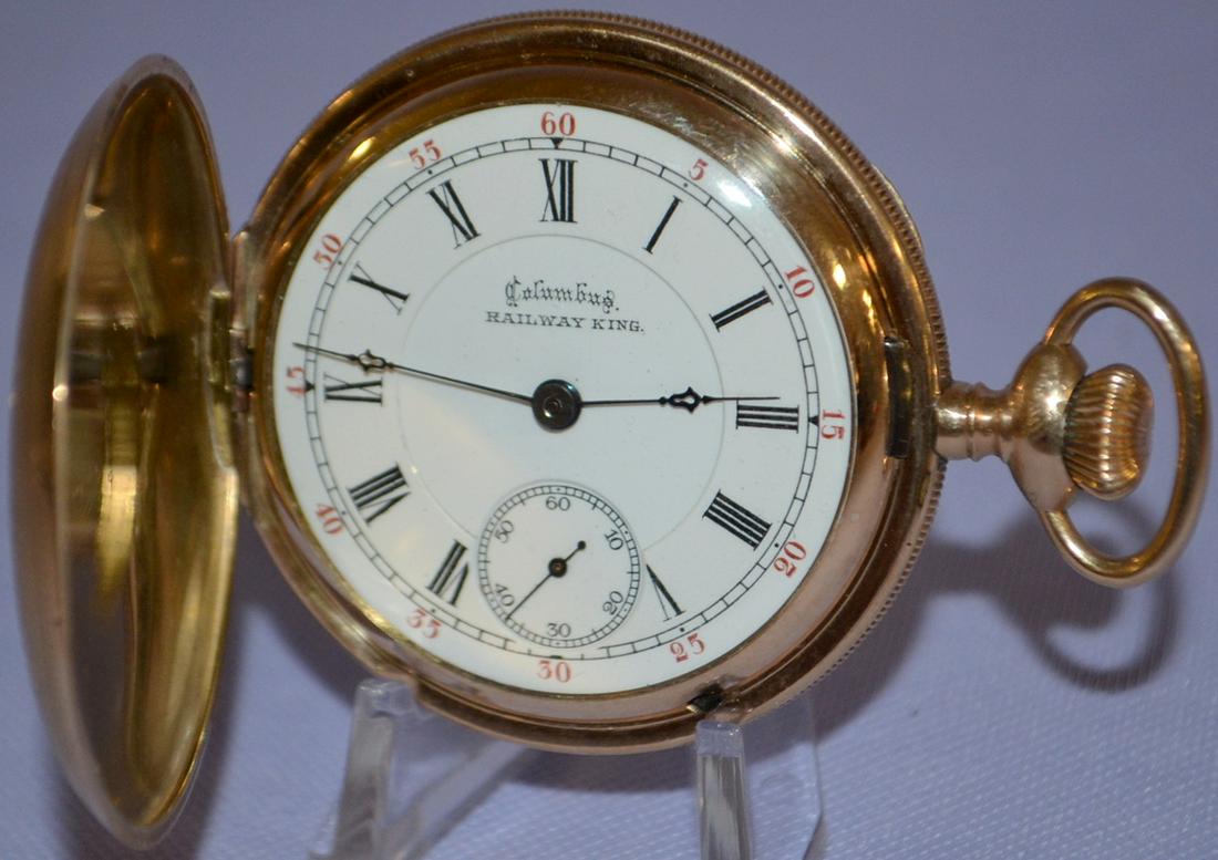 Columbus Railway King 23J, 18S Pocket Watch: LA, SW (1 of 7)