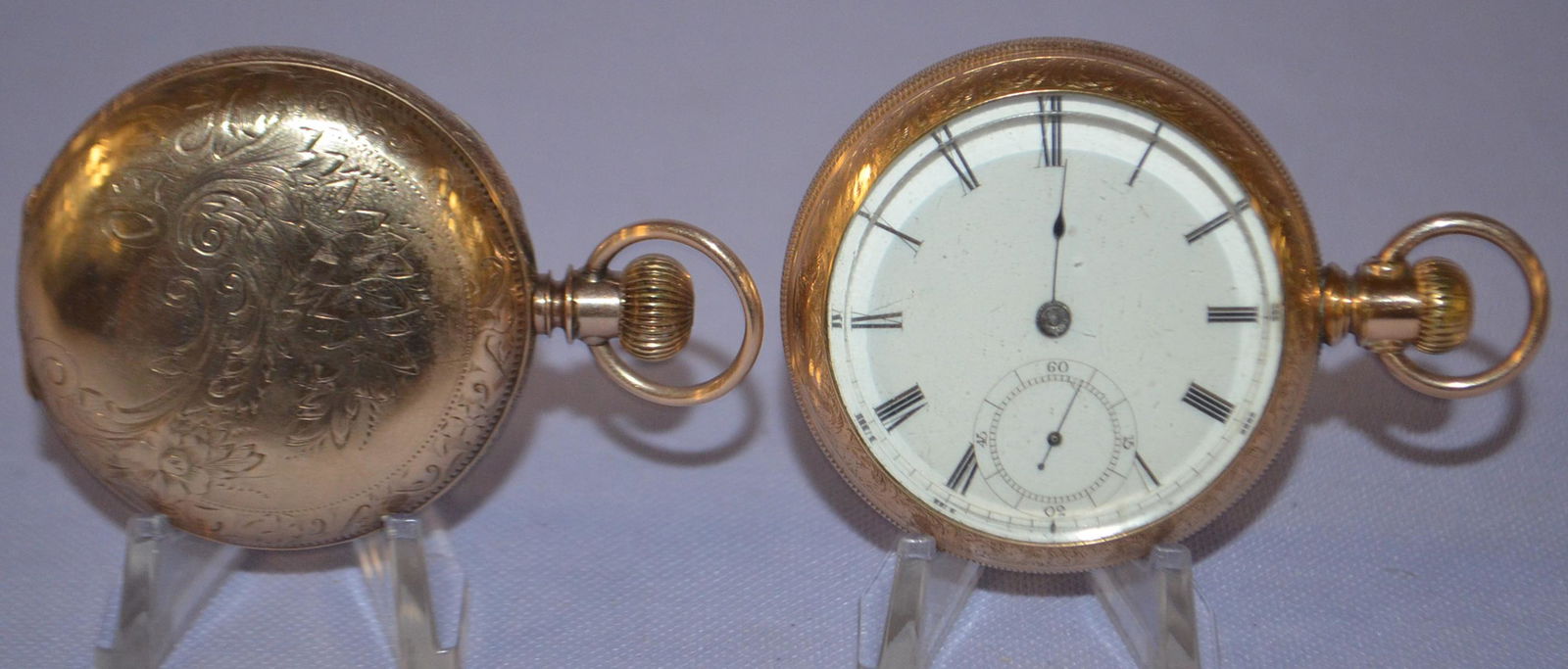 Lots of 2 Waltham 18s Pocket Watches. 1.) Serial (1 of 5)