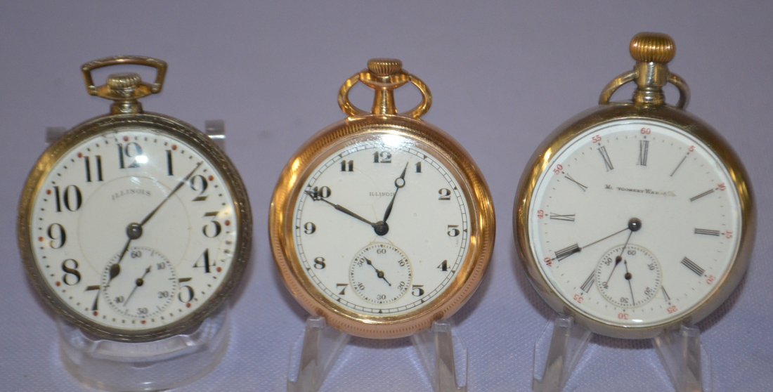 3 Illinois OF Pocket Watches (1 of 5)