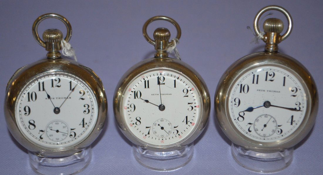 3 Seth Thomas 18S OF Pocket Watches (1 of 6)