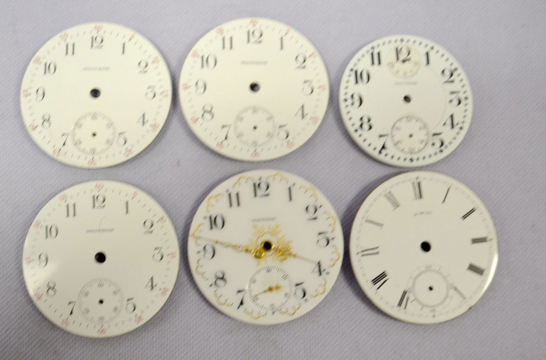 6 Antique Waltham 16S Watch Dials (1 of 2)