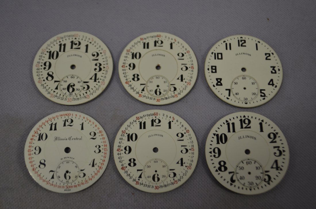 6 Illinois 16S Watch Dials (1 of 2)