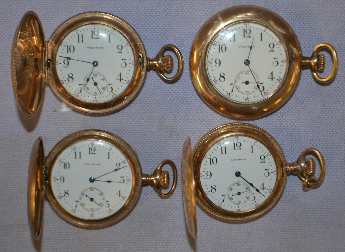 Lot of 4 Waltham 6s Pocket Watches (1 of 4)