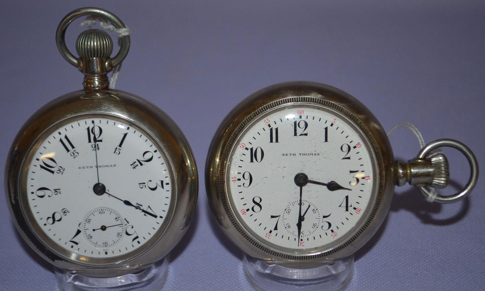 Lot of 2 Seth Thomas 18s Pocket Watches (1 of 5)