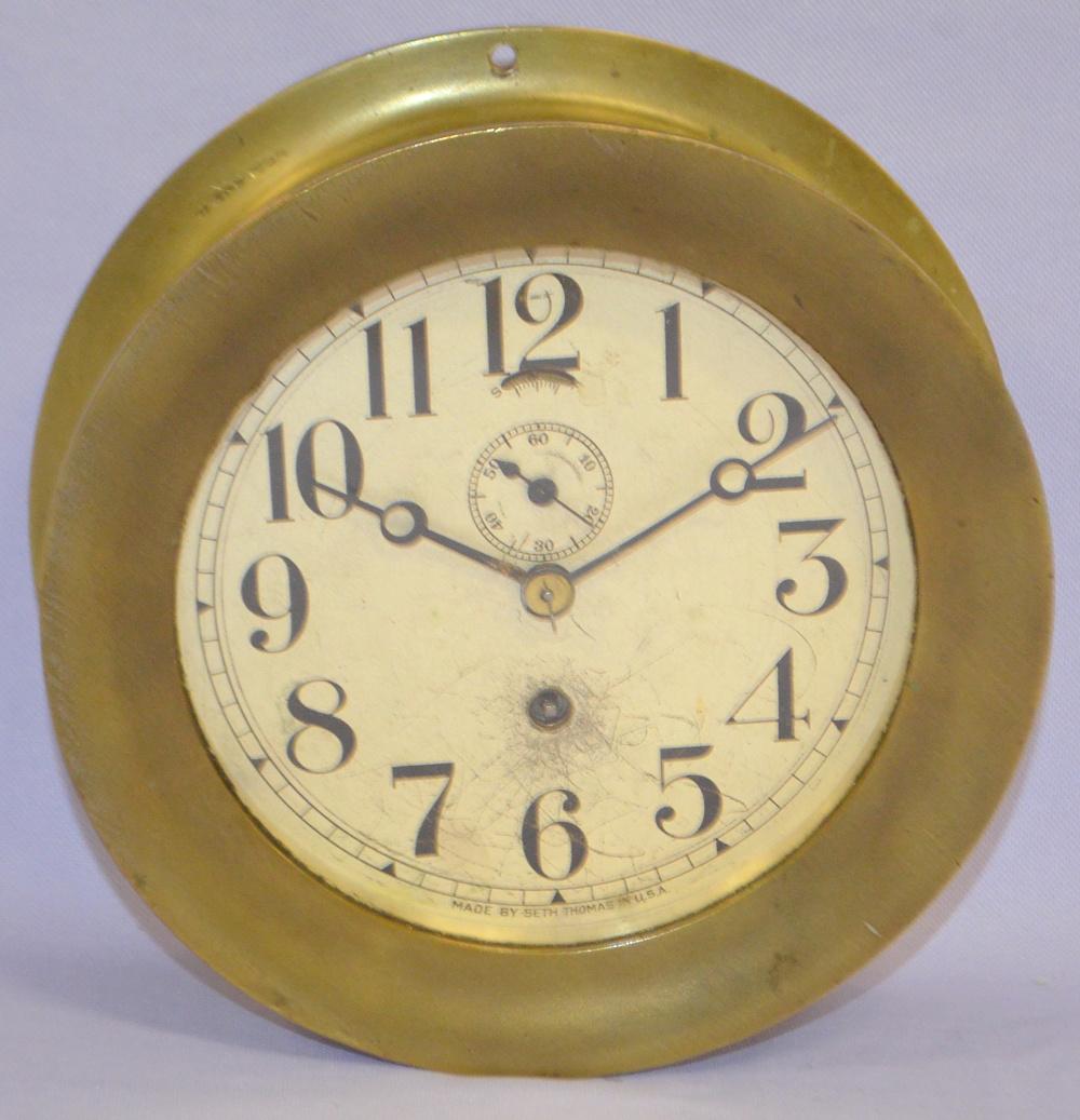 Antique Seth Thomas Ships Bell Clock. (1 of 3)
