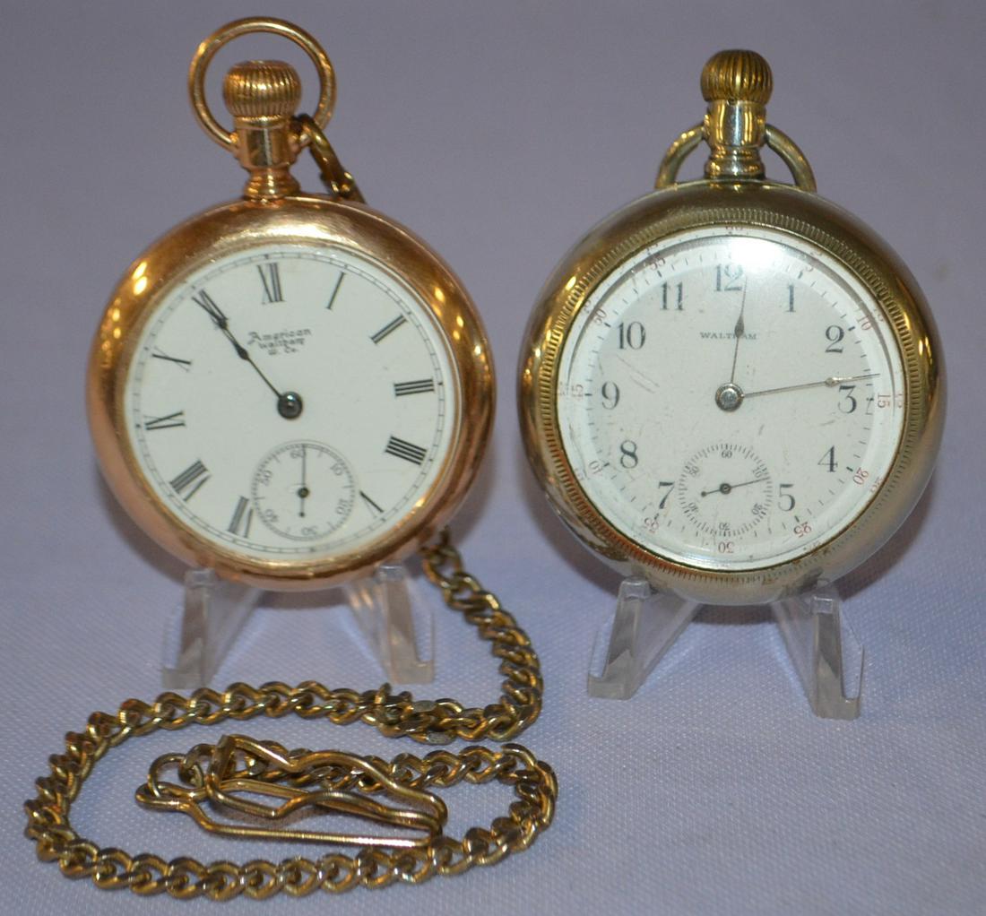 Lot of 2 Waltham 18s Pocket Watches (1 of 5)