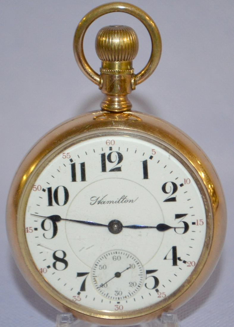 Hamilton 940, 21J, 18S, OF Pocket Watch (1 of 6)