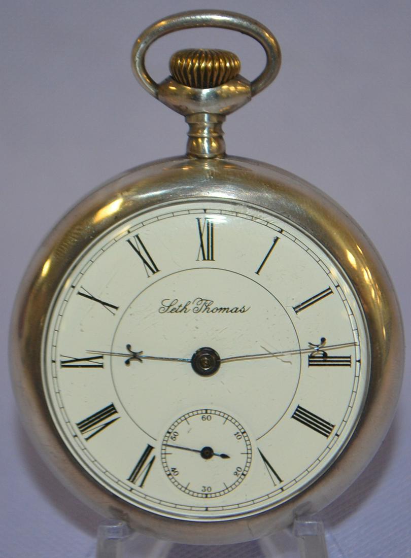 Seth Thomas 5J Sterling Pocket Watch (1 of 7)