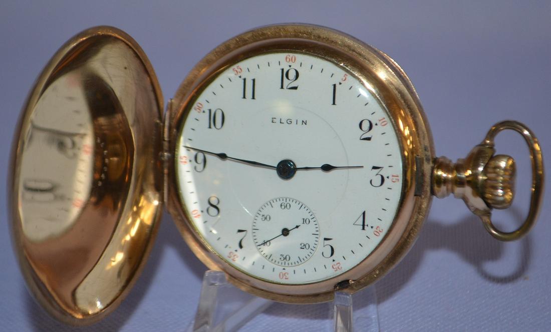 2 Elgin BW Raymond, 17J, 18S, HC Pocket Watch (1 of 8)